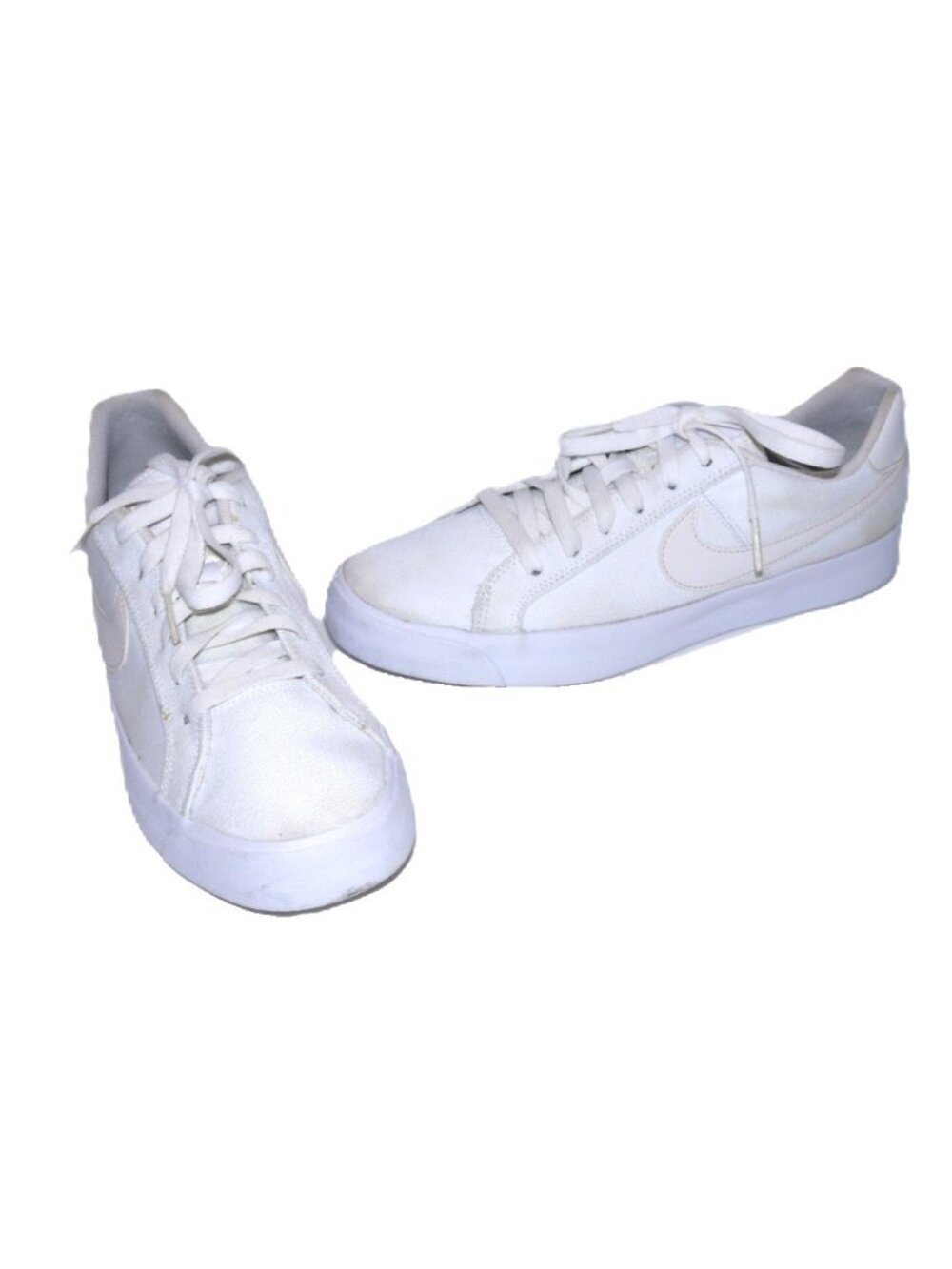 Nike white canvas & leather women's sneakers CD5405-101 size 9.5
